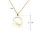Collier à Pendentif Loup Hurlant (Acier)